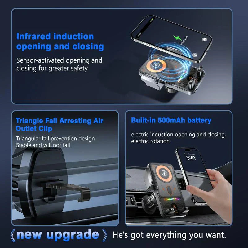 ⏳Time-Limited Special⏰New Wireless Fast Charging Car Mount (2026)