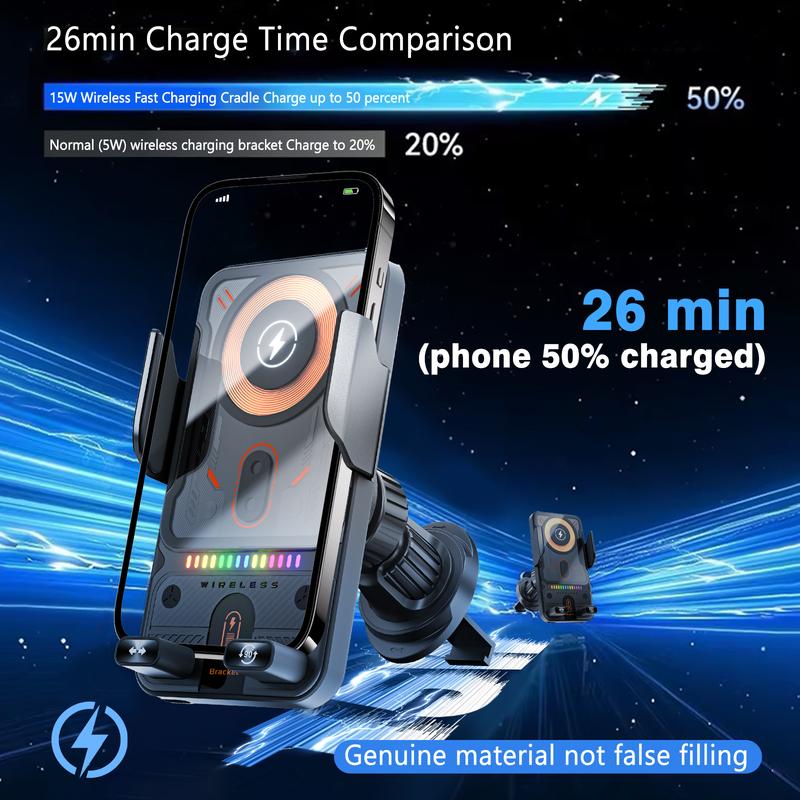 ⏳Time-Limited Special⏰New Wireless Fast Charging Car Mount (2026)